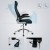 Ergonomiczny fotel biurowy SONGMICS regulowany, siatkowy, czarny