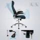 Ergonomiczny fotel biurowy SONGMICS regulowany, siatkowy, czarny