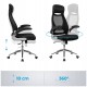 Ergonomiczny fotel biurowy SONGMICS regulowany, siatkowy, czarny