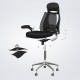 Ergonomiczny fotel biurowy SONGMICS regulowany, siatkowy, czarny