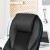 Fotel biurowy ergonomiczny SONGMICS z ekoskóry PU, do 150 kg, czarny