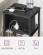 Stolik nocny z listwą zasilającą SONGMICS – 3 półki, USB, do 30 kg, czarny