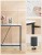 Stolik konsolowy, konsola 120 x 23 x 74 cm loft biały marmur VASAGLE