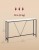 Stolik konsolowy, konsola 120 x 23 x 74 cm loft biały marmur VASAGLE