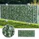 Sztuczny żywopłot 1,5x3 m mata balkonowa osłona UV ciemnozielona Outsunny