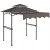 Pawilon grillowy 242x232 cm altana grillowa z dachem Outsunny kolor kawa