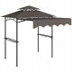 Pawilon grillowy 242x232 cm altana grillowa z dachem Outsunny kolor kawa