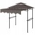 Pawilon grillowy 242x232 cm altana grillowa z dachem Outsunny kolor kawa