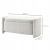 Ławka z pojemnikiem HOMCOM tapicerowana kremowa 105 x 44 x 45,5 cm