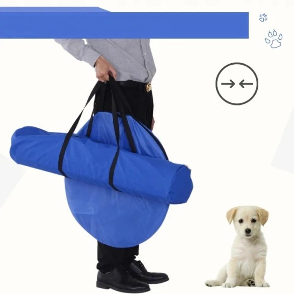 Zestaw agility dla psa tunel, slalom, przeszkody, zestaw do ćwiczeń PawHut