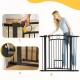 Bramka dla psa i kota 96 cm regulowana 76-104 cm PawHut czarna