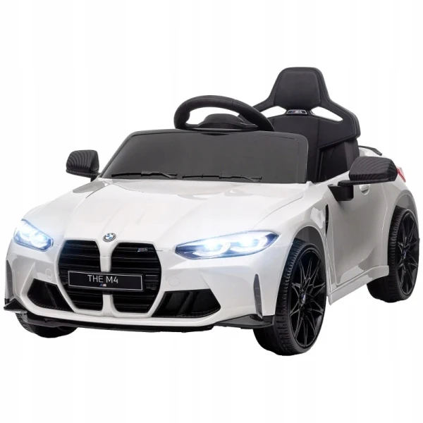 Samochód elektryczny dla dzieci BMW M4 12V pilot biały AIYAPLAY