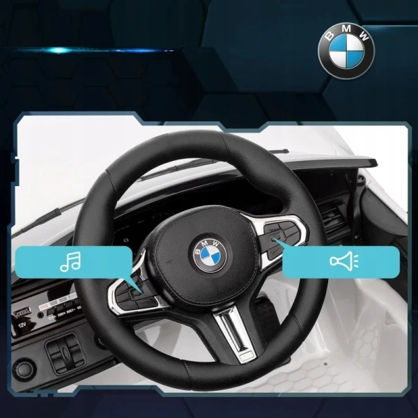 Samochód elektryczny dla dzieci BMW M4 12V pilot biały AIYAPLAY