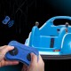 Elektro Bumper Car dla dzieci 12V z pilotem 360° LED Angry Birds niebieski AIYAPLAY