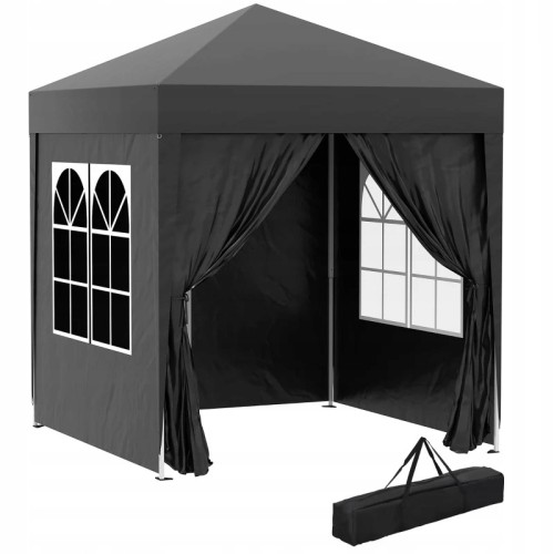 Pawilon ogrodowy ze ściankami typu pop-up 2x2 m Outsunny czarny