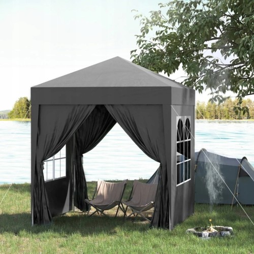 Pawilon ogrodowy ze ściankami typu pop-up 2x2 m Outsunny czarny