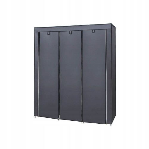 Szafa materiałowa SONGMICS 150x45x175 cm składana garderoba szara