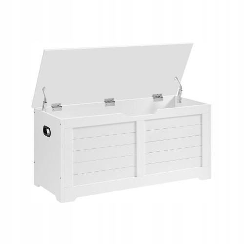 Skrzynia z siedziskiem VASAGLE 100L 100 x 46 x 40 cm biała