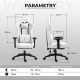 Fotel gamingowy Dowinx Luxury LS-6657B biały