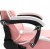 Fotel gamingowy Dowinx Racing Series 6688 różowo-biały