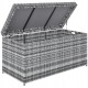 Skrzynia ogrodowa 380L rattan PE 130 x 61 x 65 cm ciemnoszara Outsunny