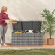 Skrzynia ogrodowa 380L rattan PE 130 x 61 x 65 cm ciemnoszara Outsunny