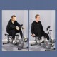 Rower treningowy magnetyczny 8 poziomów LCD HOMCOM szaro-srebrny