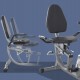 Rower treningowy magnetyczny 8 poziomów LCD HOMCOM szaro-srebrny