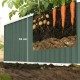 Skrzynia podwyższona metalowa zielona 136 x 53 x 61 cm warzywnik Outsunny