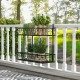 Kwietnik na balustradę COSTWAY balkonowy 2 poziomy metal czarny