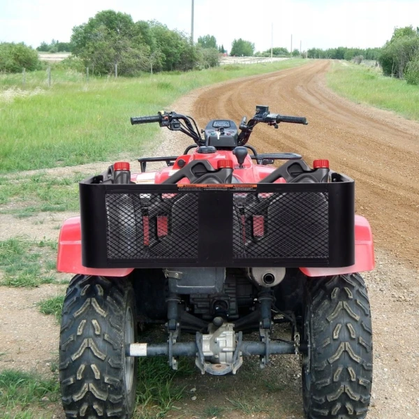 Kosz załadunkowy do quada bagażnik ATV czarny metalowy do 25 kg COSTWAY