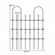 Metalowa pergola ogrodowa 146 x 186 cm do roślin pnących COSTWAY czarna