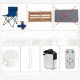 Przenośna sauna parowa 1000W 3L namiot sauna domowa 1-2 osoby COSTWAY
