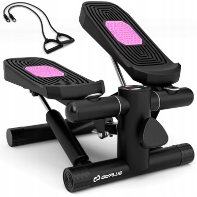 Mini stepper COSTWAY z linkami oporowymi regulowany fitness domowy