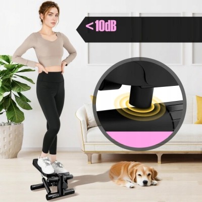 Mini stepper COSTWAY z linkami oporowymi regulowany fitness domowy