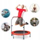Trampolina fitness COSTWAY 101 cm do 150 kg składana z uchwytem czerwona