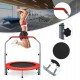Trampolina fitness COSTWAY 101 cm do 150 kg składana z uchwytem czerwona