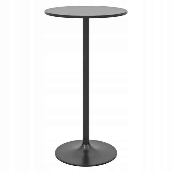 Stolik barowy COSTWAY 60 cm okrągły wysoki czarny