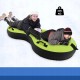 Dmuchane sanki COSTWAY 2-osobowe ponton opona śnieżna do 200 kg zielony