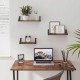 Półki ścienne VASAGLE zestaw 3 szt. industrialne styl loft rustykalny brąz
