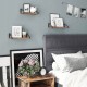 Półki ścienne VASAGLE zestaw 3 szt. industrialne styl loft rustykalny brąz