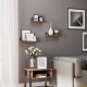 Półki ścienne VASAGLE zestaw 3 szt. industrialne styl loft rustykalny brąz