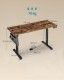 Biurko elektryczne SONGMICS 140x60 cm wysokość 72-120 cm rustykalny brąz