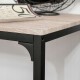 Zestaw barowy stół + 2 krzesła HOMCOM kolor naturalny industrialny loft
