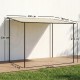 Pergola przyścienna Outsunny 3x1,8 m kremowa zadaszenie tarasowe