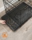 Klatka dla psa FEANDREA XL składana metalowa 107 x 70 x 77,5 cm czarna