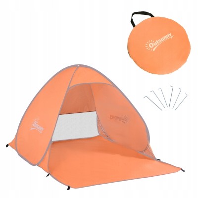 Namiot plażowy Pop Up automatyczny ochrona UV 2-3 osobowy camping Outsunny