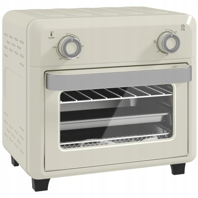 Mini piekarnik 1000W 10L z termoobiegiem kremowy HOMCOM