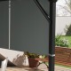 Wymienny dach do pergoli 3 x 3 m UV30+ ciemnoszary Outsunny