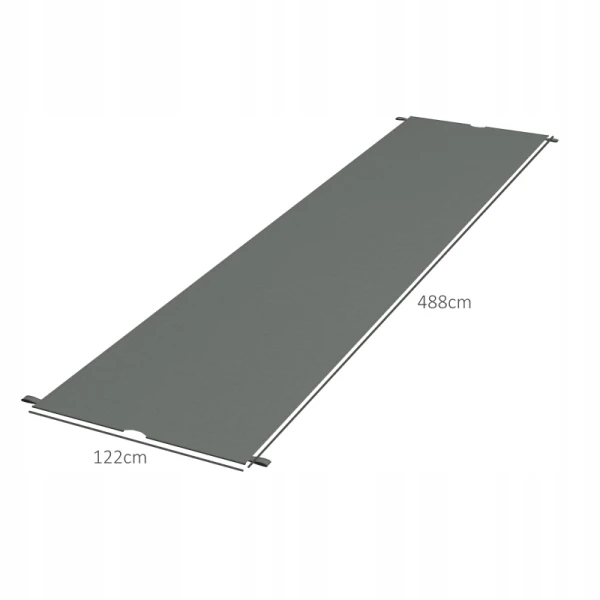 Wymienny dach do pergoli 3 x 3 m UV30+ ciemnoszary Outsunny